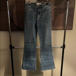 Flare Leg Blue Denim Jeans